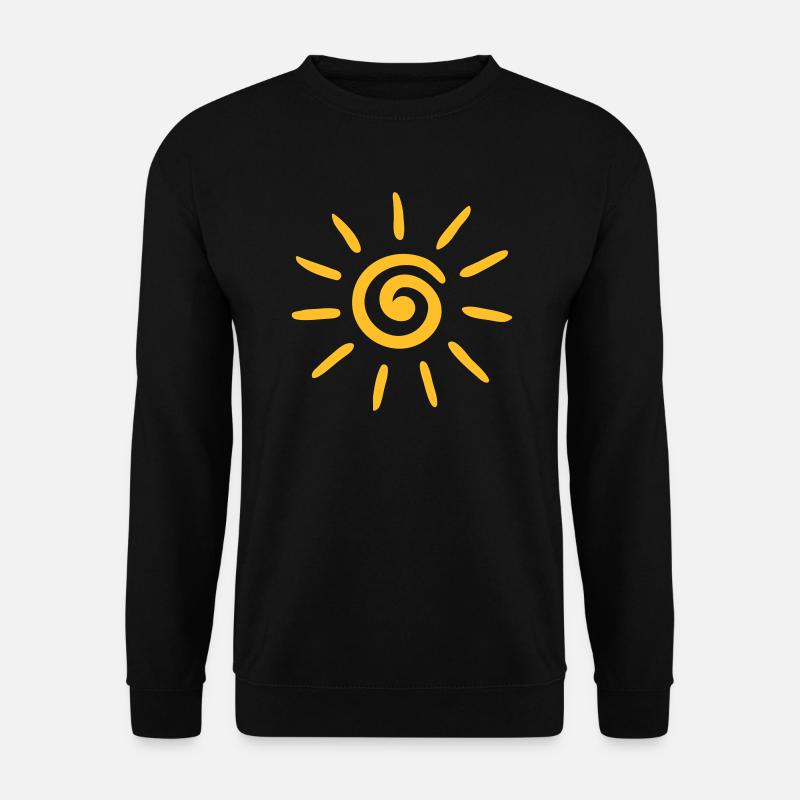 Sommer, Sonne, Spirale - Unisex Pullover - Schwarz
