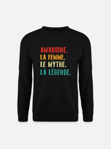 Amandine kvinden myten legenden - Unisex sweater - sort