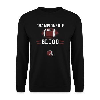 Championnat de sang - Football - Sweat-shirt Unisexe - noir - Devant - Alina (178cm) & Michal (187cm)
