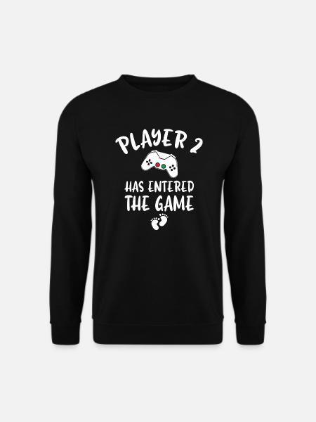Player 2 Has Entered The Game - Unisex Sweatshirt - black