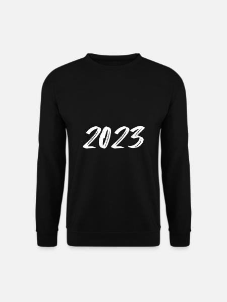 2023 hvid nytårsaften - Unisex sweater - sort