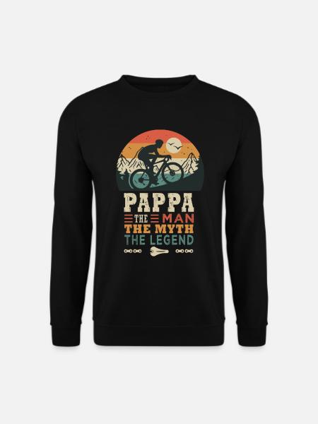 Pappa Radfahrer La Fégende Bike Bike Bikes - Unisex Pullover - Schwarz