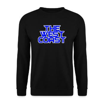 The West Coast blue - Unisex Pullover - Schwarz - Vorne - Alina (178cm) & Michal (187cm)