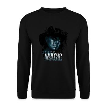 Black Magic Witch Ritual Cult Evocation Spirit - Unisex Sweatshirt - black - Front - Alina (178cm) & Michal (187cm)