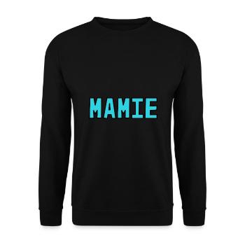 OMA. MUTTERTAG. ALLES GUTE ZUM OMA-TAG. ICH LIEBE DICH - Unisex Pullover - Schwarz - Vorne - Alina (178cm) & Michal (187cm)
