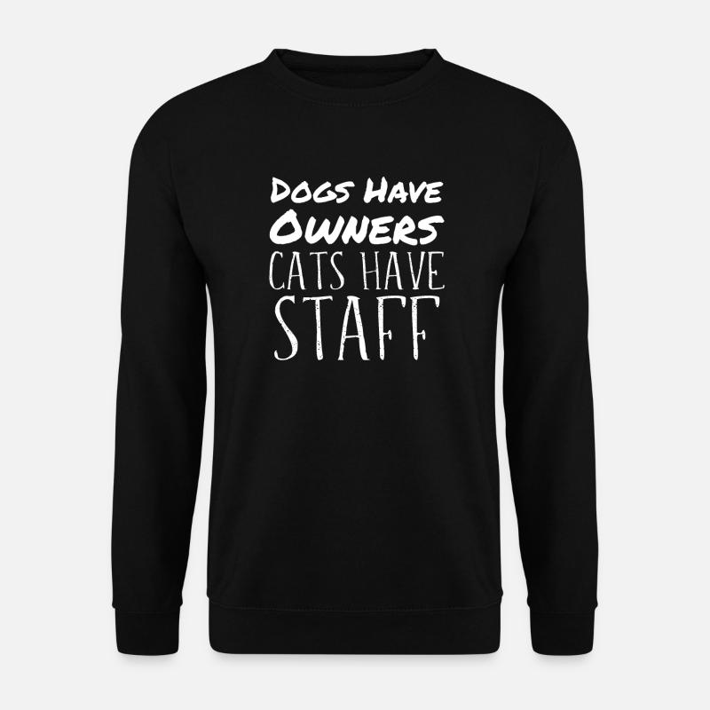 Chat chats pun dire drôle amant chat esprit - Sweat-shirt Unisexe - noir