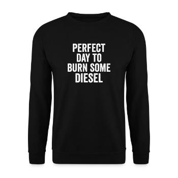 Diesel driver car tuning tuning car - Unisex Sweatshirt - black - Front - Alina (178cm) & Michal (187cm)