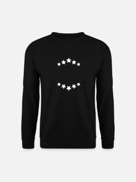 Stern Sterne Sternchen Selbst gestalten - Unisex Pullover - Schwarz
