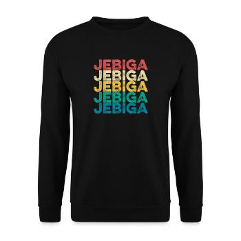 Jebiga rôti Yougoslavie disant Balkan Yugo - Sweat-shirt Unisexe - noir - Devant - Alina (178cm) & Michal (187cm)