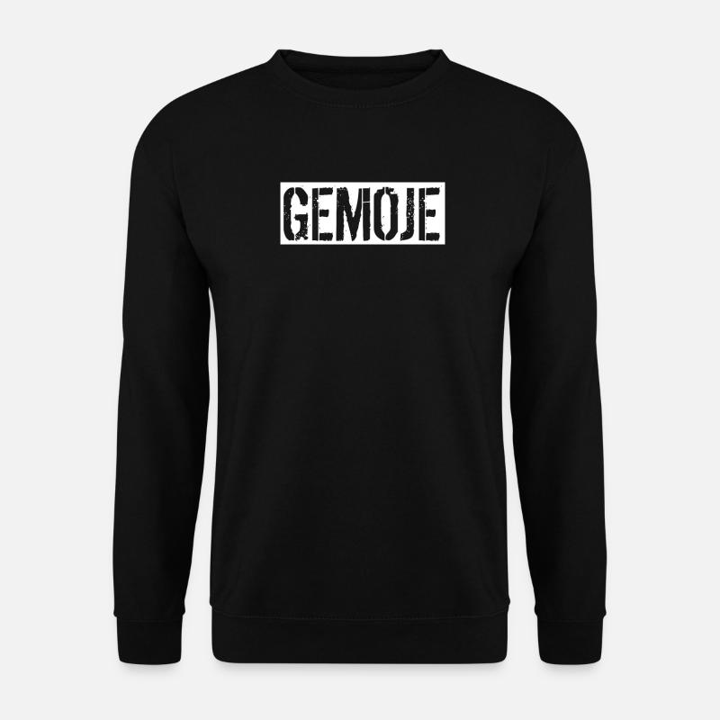 Gemoje Hessisch dialekt Saarland Mundart Geschenk - Unisex Pullover - Schwarz