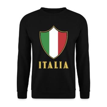 Italia Mode Italia Trikot - Unisex Pullover - Schwarz - Vorne - Alina (178cm) & Michal (187cm)