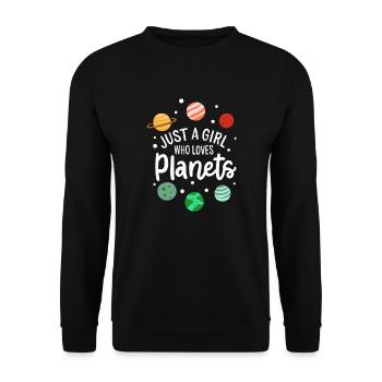 Voyage spatial des astronautes - Sweat-shirt Unisexe - noir - Devant - Alina (178cm) & Michal (187cm)
