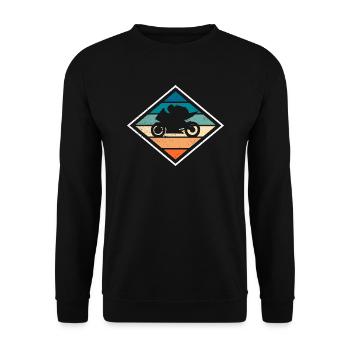 Racing motorcycle motorcycle vintage - Unisex Sweatshirt - black - Front - Alina (178cm) & Michal (187cm)