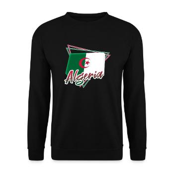 Algerien - Unisex Pullover - Schwarz - Vorne - Alina (178cm) & Michal (187cm)