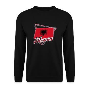 Albanie - Sweat-shirt Unisexe - noir - Devant - Alina (178cm) & Michal (187cm)