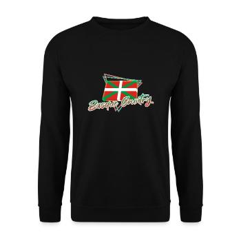 Basque Country - Unisex Sweatshirt - black - Front - Alina (178cm) & Michal (187cm)