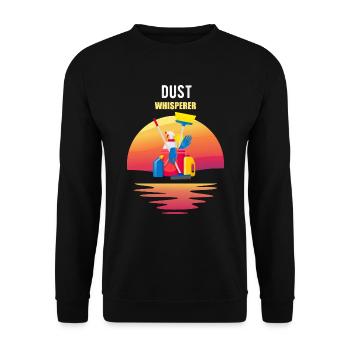 Cleaner Cleaning lady - Unisex Sweatshirt - black - Front - Alina (178cm) & Michal (187cm)