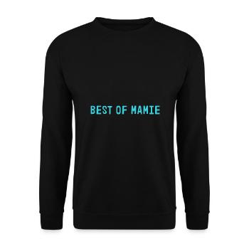 OMA. MUTTERTAG. ALLES GUTE ZUM OMA-TAG. ICH LIEBE DICH - Unisex Pullover - Schwarz - Vorne - Alina (178cm) & Michal (187cm)
