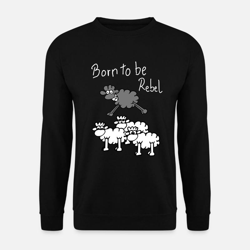 rebel sheep - Unisex Pullover - Schwarz