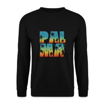 Mallorca Palma Malle Cadeau de Vacances - Sweat-shirt Unisexe - noir - Devant - Alina (178cm) & Michal (187cm)