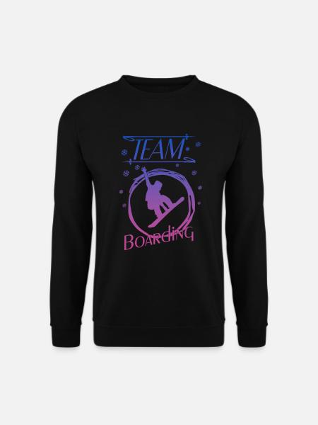 Boarding Snowboarding Boarder - Unisex Pullover - Schwarz