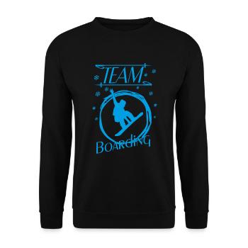 Snowboard Boarding Snowboarding - Unisex Pullover - Schwarz - Vorne - Alina (178cm) & Michal (187cm)