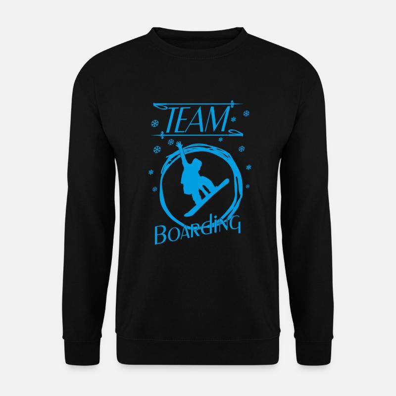 Snowboard Boarding Snowboarding - Unisex Pullover - Schwarz