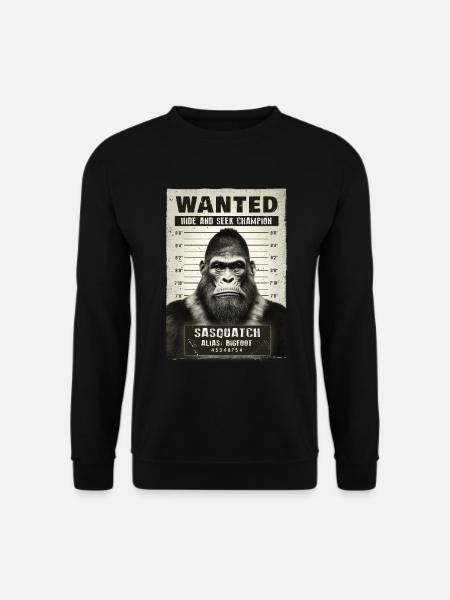 Bigfoot mugshot - Unisex Sweatshirt - black