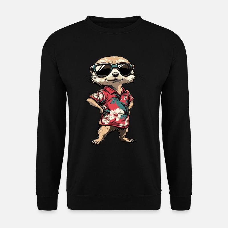 Erdmännchen Lustig Sommer - Unisex Pullover - Schwarz