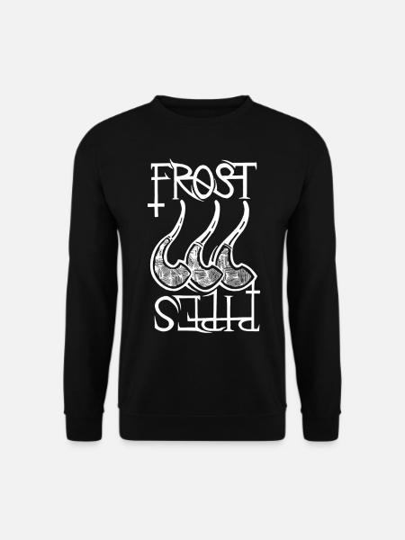 Frost Pipes Logo White - Unisex Sweatshirt - black
