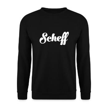 Scheff Chef Schweizerdeutsch Schweizer Schweiz - Unisex Pullover - Schwarz - Vorne - Alina (178cm) & Michal (187cm)