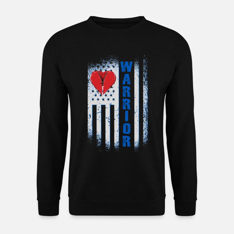 Open Heart Surgery Warrior - Unisex Sweatshirt - black