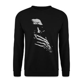 Woman Cigaret classic t-shirt - Unisex Sweatshirt - black - Front - Alina (178cm) & Michal (187cm)