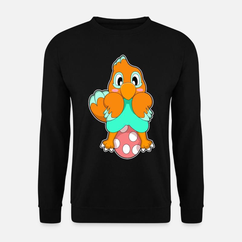 Papagei Ei - Unisex Pullover - Schwarz