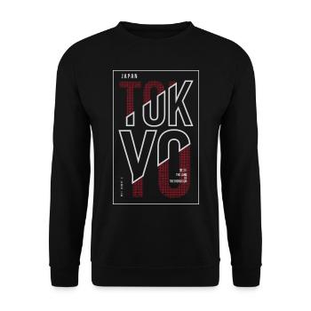 Tokyo Japan - Unisex Pullover - Schwarz - Vorne - Alina (178cm) & Michal (187cm)