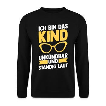Daughter Son - Unisex Sweatshirt - black - Front - Alina (178cm) & Michal (187cm)