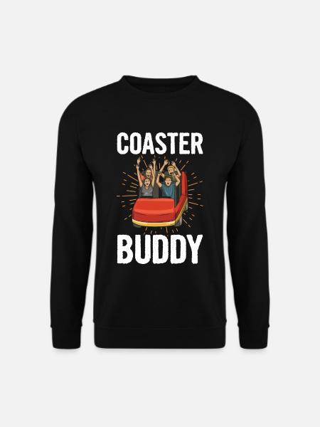 Achterbahn Spruch für einen Freizeitpark Experte - Unisex Pullover - Schwarz