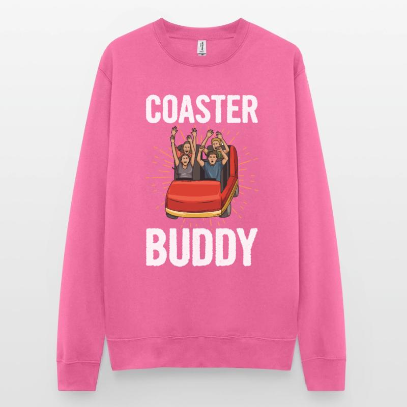 Achterbahn Spruch für einen Freizeitpark Experte Unisex Pullover