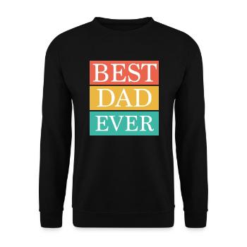 Bester Vater aller Zeiten - Unisex Pullover - Schwarz - Vorne - Alina (178cm) & Michal (187cm)