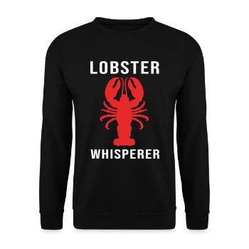 Spiny lobster, seafood, lobster, lobster - Unisex Sweatshirt - black - Front - Alina (178cm) & Michal (187cm)