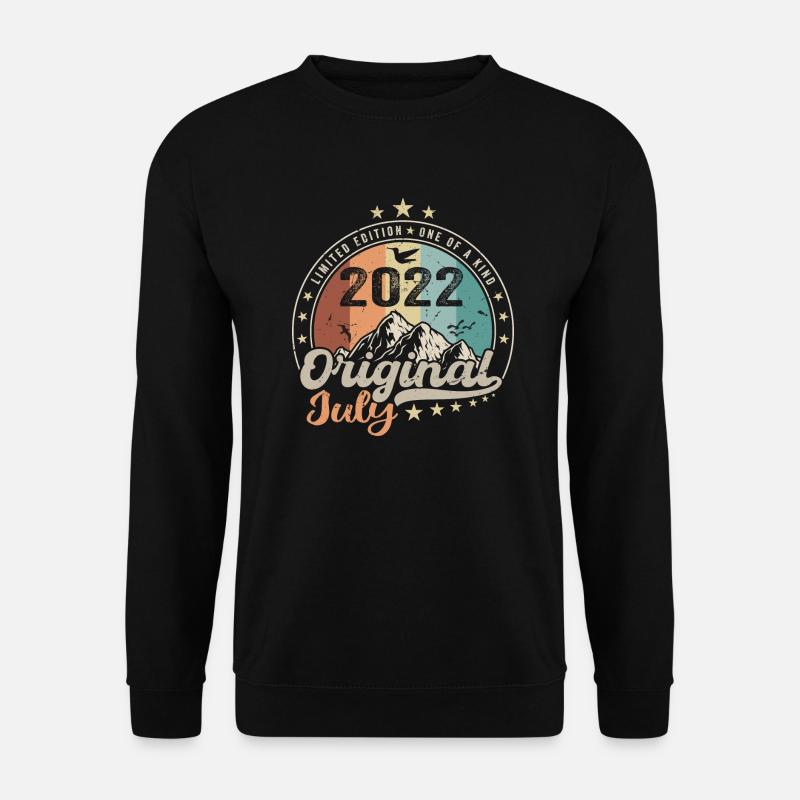 Juli 2022 Jubiläums-Geschenkidee Juli 2022 - Unisex Pullover - Schwarz