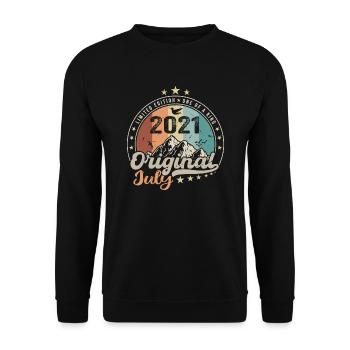 July 2021 Anniversary Gift Idea July 2021 - Unisex Sweatshirt - black - Front - Alina (178cm) & Michal (187cm)