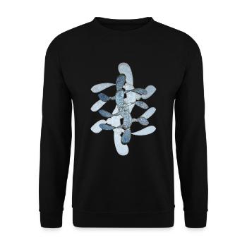 Résumé n° 64 - Sweat-shirt Unisexe - noir - Devant - Alina (178cm) & Michal (187cm)