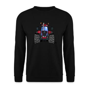 340 Red tractor - Unisex Sweatshirt - black - Front - Alina (178cm) & Michal (187cm)