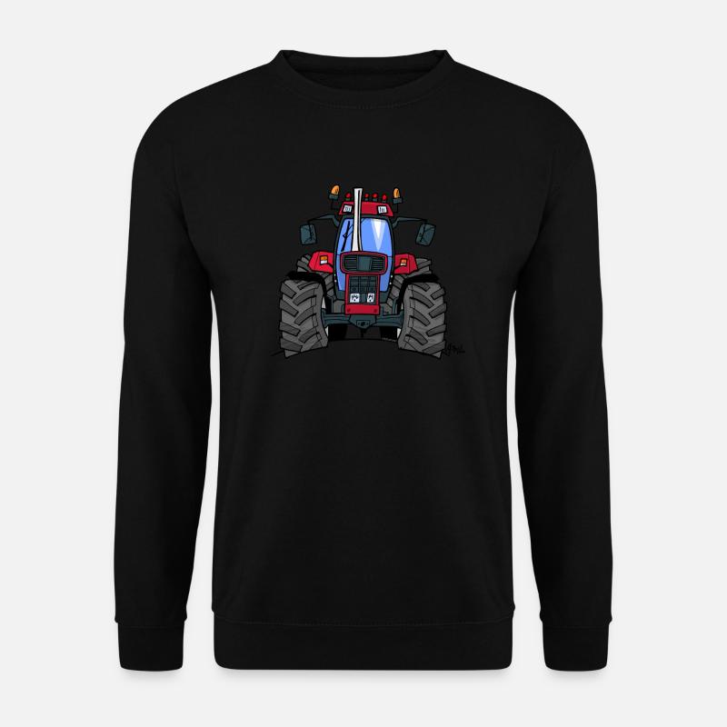 340 Red tractor - Unisex Sweatshirt - black