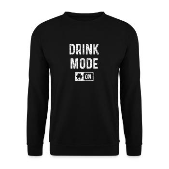 Buvez jour de cadeau T-shirt de mode Saint-Patrick - Sweat-shirt Unisexe - noir - Devant - Alina (178cm) & Michal (187cm)
