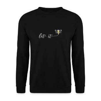 Sweet Bee Beekeeper Let It Bee Bee Flowers Beekeeper - Unisex Sweatshirt - black - Front - Alina (178cm) & Michal (187cm)