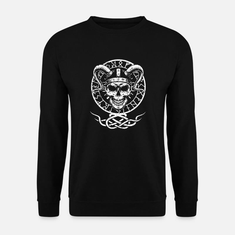 Occlusism Viking Skull Celtic Germanic - Unisex Sweatshirt - black