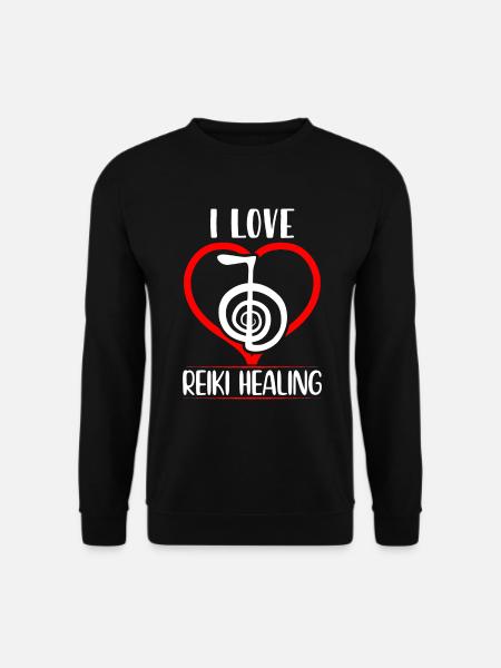 Reiki Sprüche für Reiki Meister | Reiki Geschenke - Unisex Pullover - Schwarz