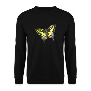 papillon - Sweat-shirt Unisexe - noir - Devant - Alina (178cm) & Michal (187cm)